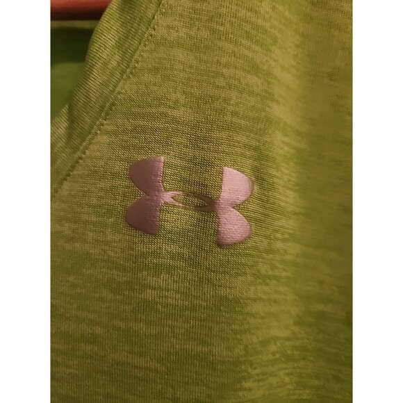 Under Armour Women's XS Top Green Logo Exercise T Shirt - Picture 2 of 7